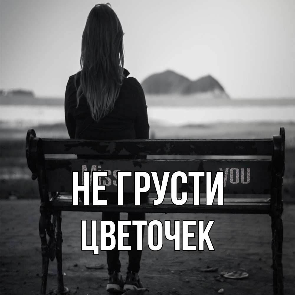 Открытка на каждый день с именем, Цветочек Не грусти смотрит на скалы Прикольная открытка с пожеланием онлайн скачать бесплатно 