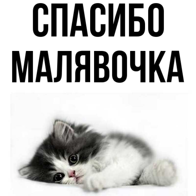 Картинка Спасибо, малявочка