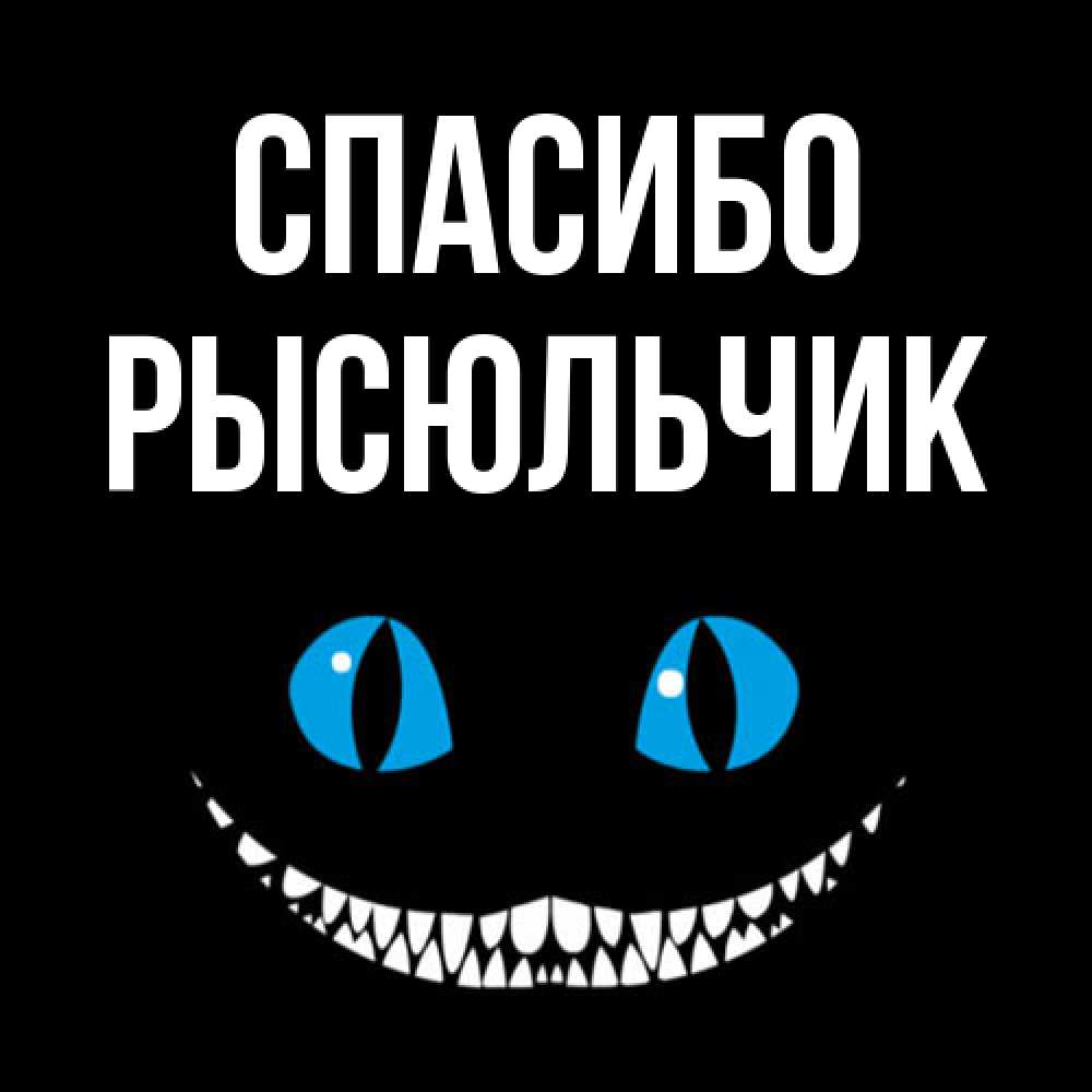 Открытка на каждый день с именем, Рысюльчик Спасибо благодарю от чеширика Прикольная открытка с пожеланием онлайн скачать бесплатно 