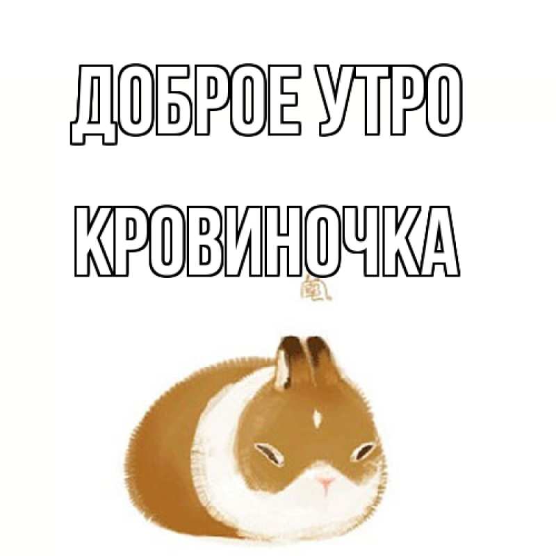 Картинка Доброе утро, кровиночка