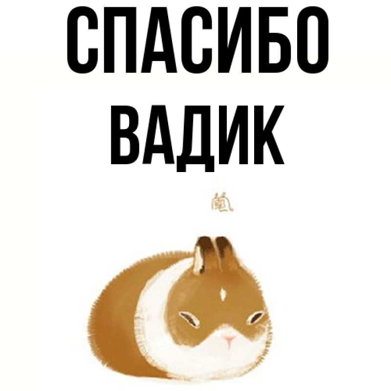 Картинка Спасибо, Вадик