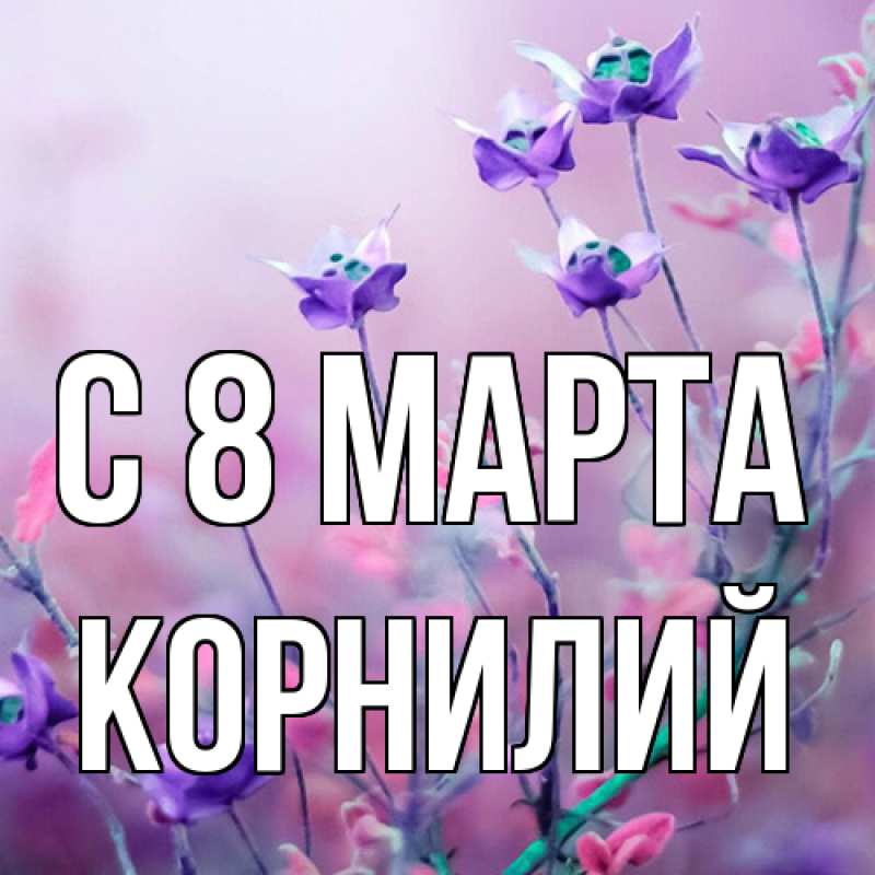 Картинка C 8 МАРТА, Корнилий