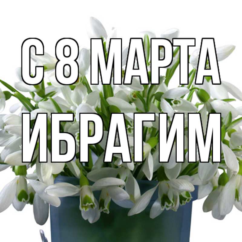Картинка C 8 МАРТА, Ибрагим
