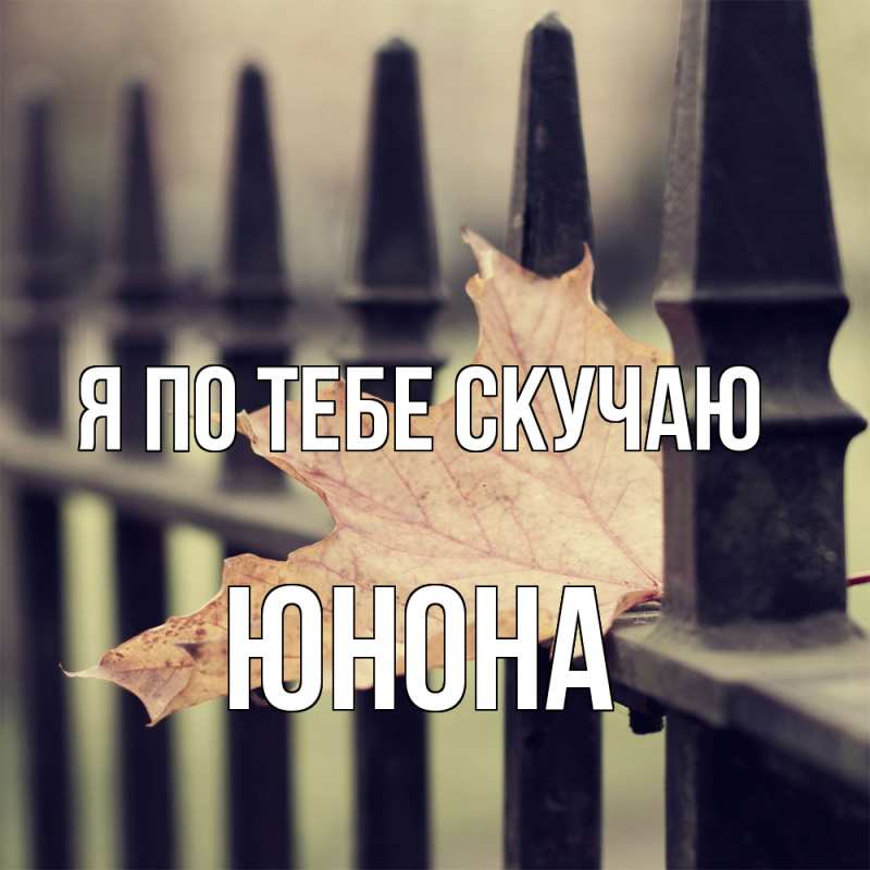 Картинка Я по тебе скучаю, Юнона