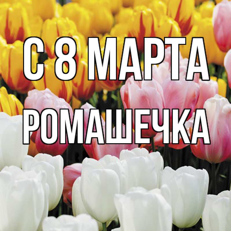 Картинка C 8 МАРТА, Ромашечка