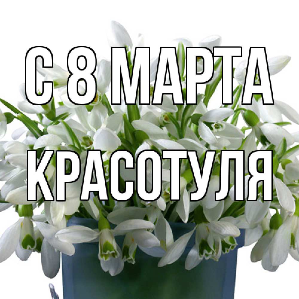 Открытка на каждый день с именем, Красотуля C 8 МАРТА цветы к международному женскому дню Прикольная открытка с пожеланием онлайн скачать бесплатно 