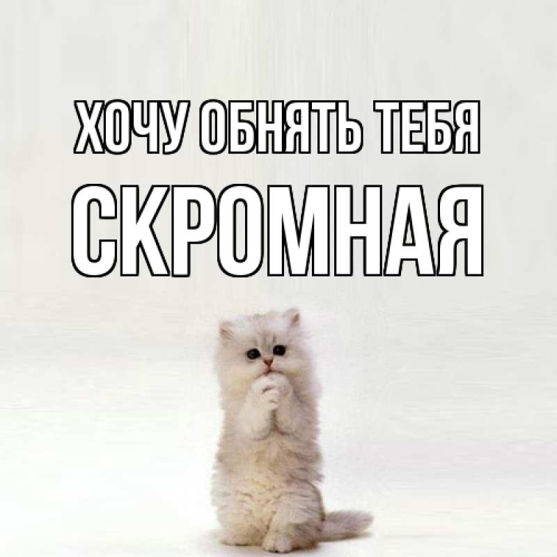 Картинка Хочу обнять тебя, скромная