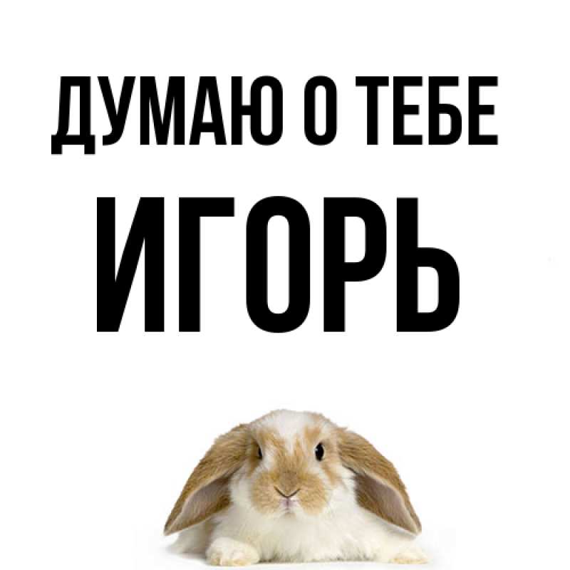 Картинка Думаю о тебе, Игорь