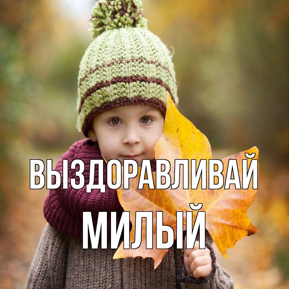 Открытка на каждый день с именем, Милый Выздоравливай дышим свежим воздухом Прикольная открытка с пожеланием онлайн скачать бесплатно 