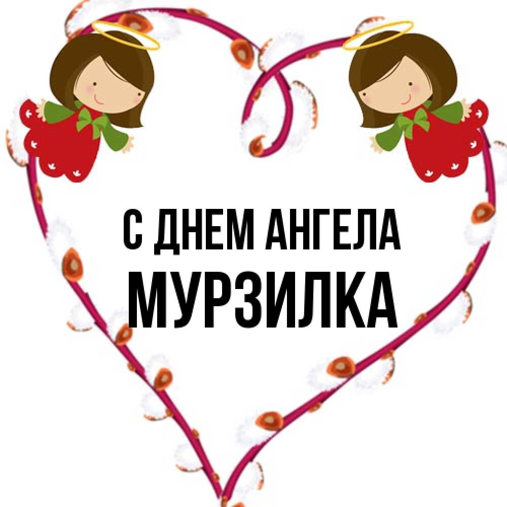 Открытка на каждый день с именем, мурзилка С днем ангела рамочка в виде сердца Прикольная открытка с пожеланием онлайн скачать бесплатно 