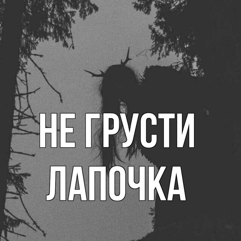 Картинка Не грусти, лапочка