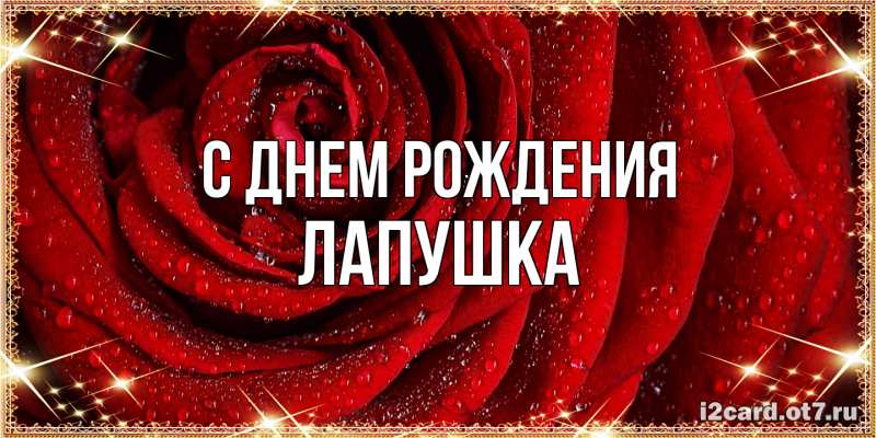 Картинка С днем рождения, лапушка