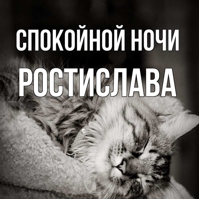 Картинка Спокойной ночи, Ростислава