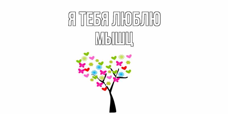 Картинка Я тебя люблю, Мышц