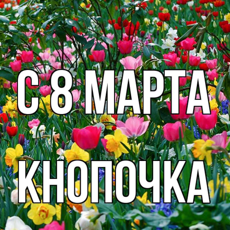 Картинка C 8 МАРТА, Кнопочка