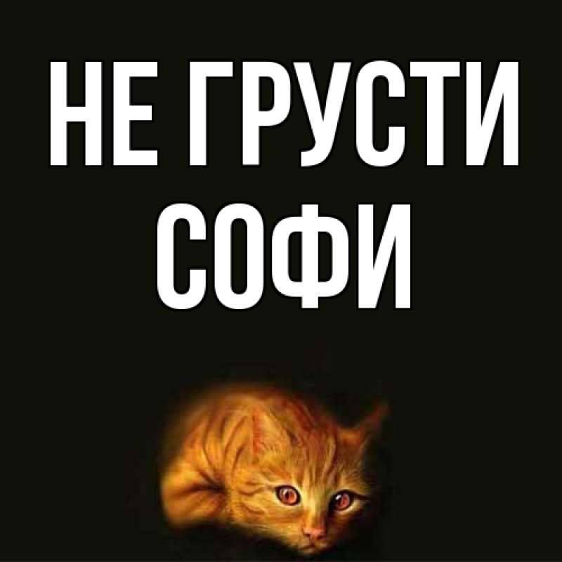 Картинка Не грусти, Софи