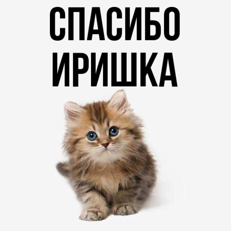 Картинка Спасибо, Иришка