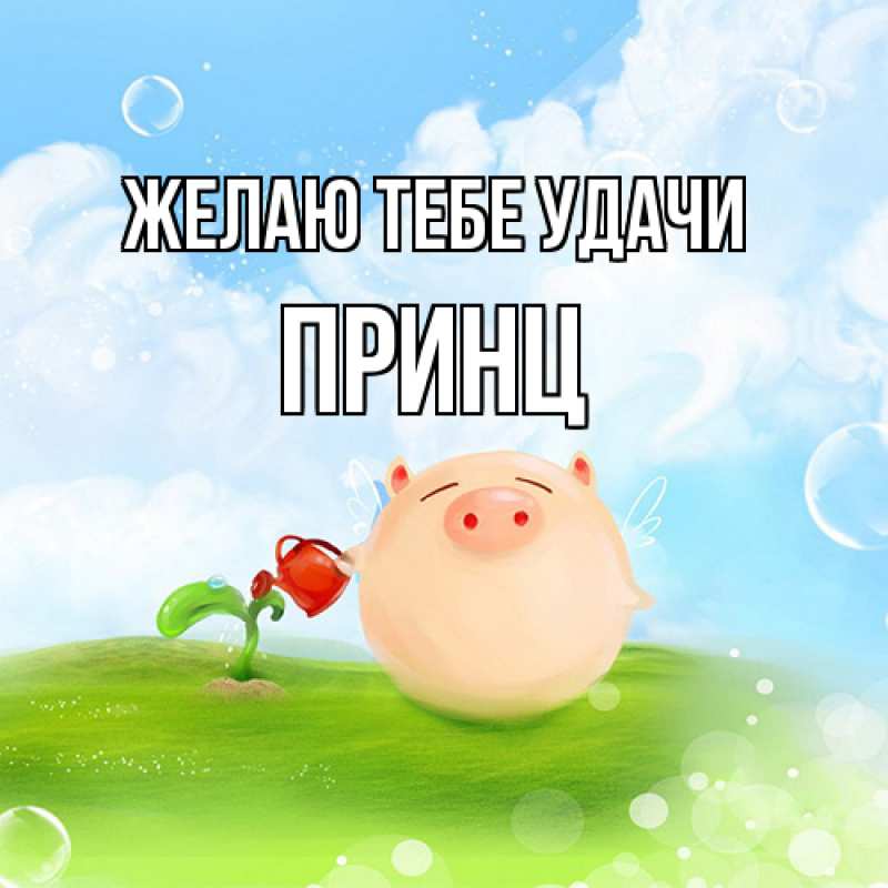 Картинка Желаю тебе удачи, Принц