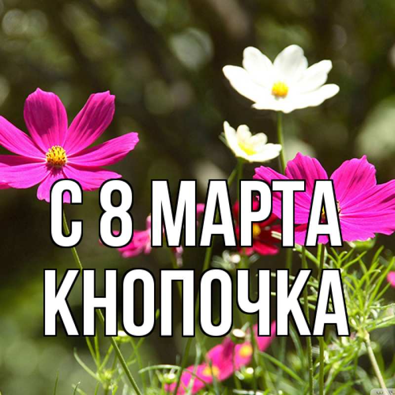 Картинка C 8 МАРТА, Кнопочка