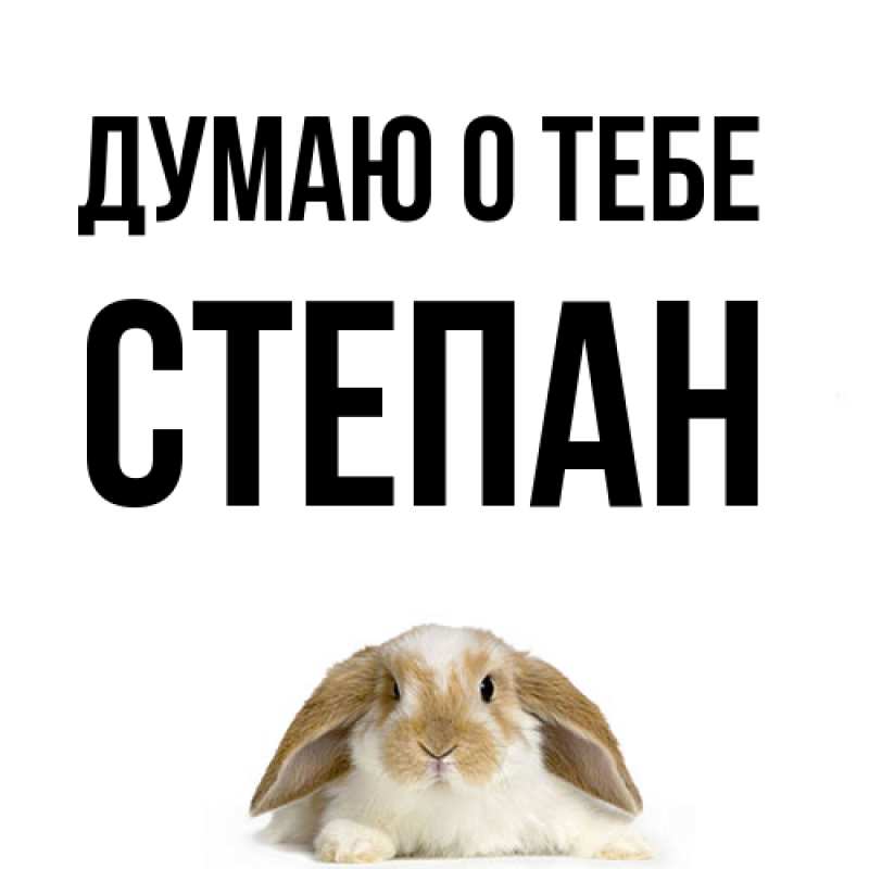 Картинка Думаю о тебе, Степан
