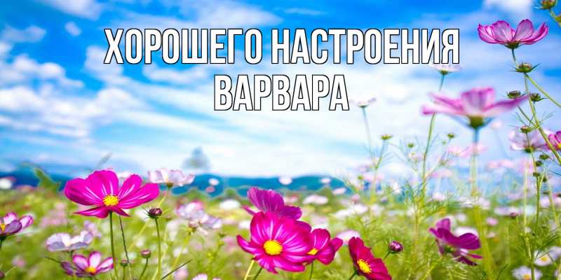 Картинка Хорошего настроения, Варвара