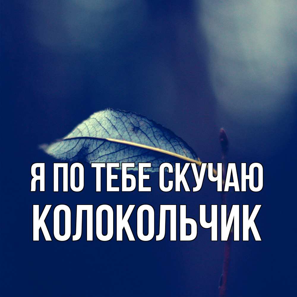 Открытка на каждый день с именем, Колокольчик Я по тебе скучаю одна ветка 1 Прикольная открытка с пожеланием онлайн скачать бесплатно 