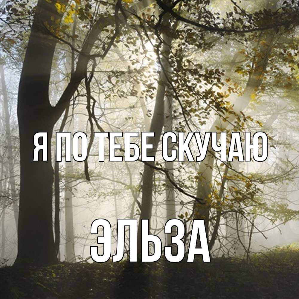 Открытка на каждый день с именем, Эльза Я по тебе скучаю грустно Прикольная открытка с пожеланием онлайн скачать бесплатно 