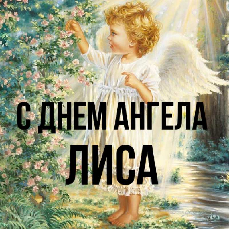 Картинка С днем ангела, лиса