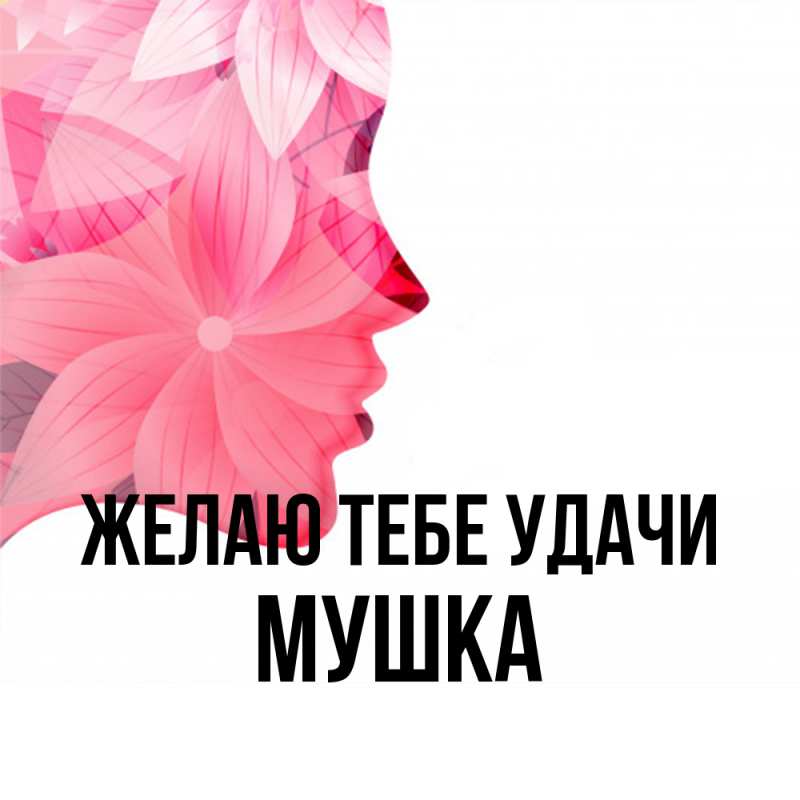 Картинка Желаю тебе удачи, мушка
