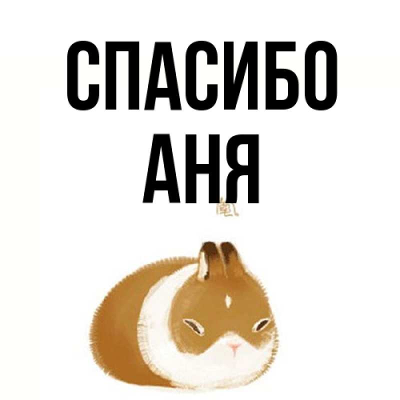 Картинка Спасибо, Аня