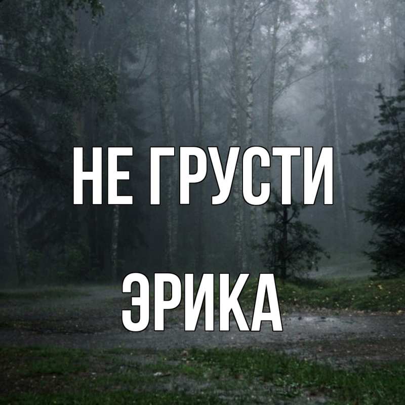 Картинка Не грусти, Эрика