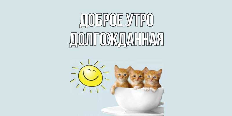 Картинка Доброе утро, Долгожданная