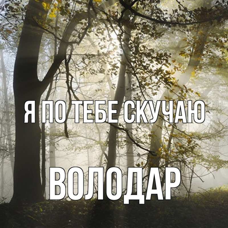 Картинка Я по тебе скучаю, Володар