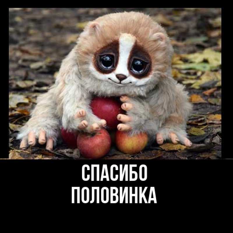 Открытка с именем, половинка, Спасибо