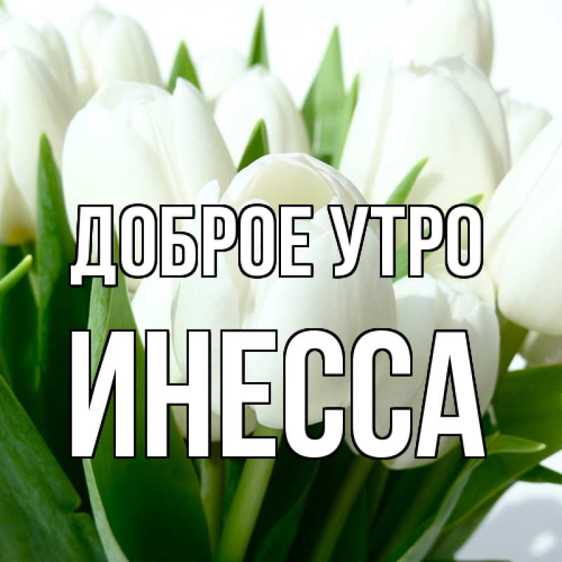 Картинка Доброе утро, Инесса