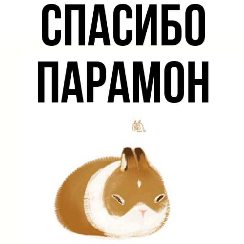 Картинка Спасибо, Парамон