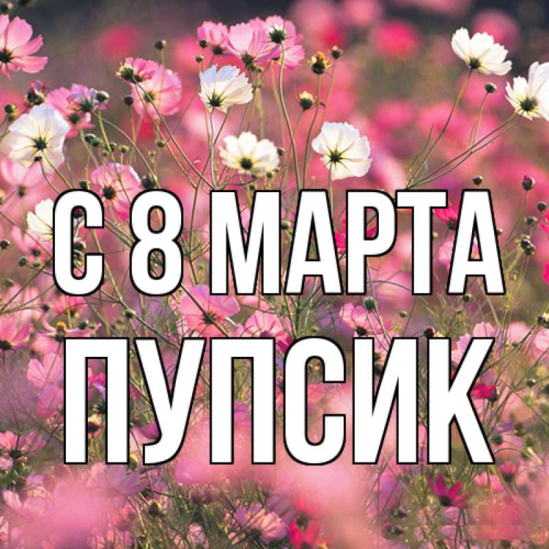 Картинка C 8 МАРТА, пупсик