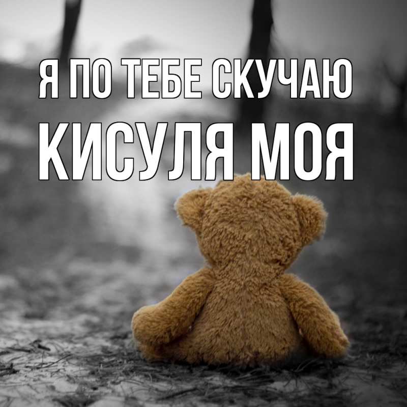 Картинка Я по тебе скучаю, Кисуля моя