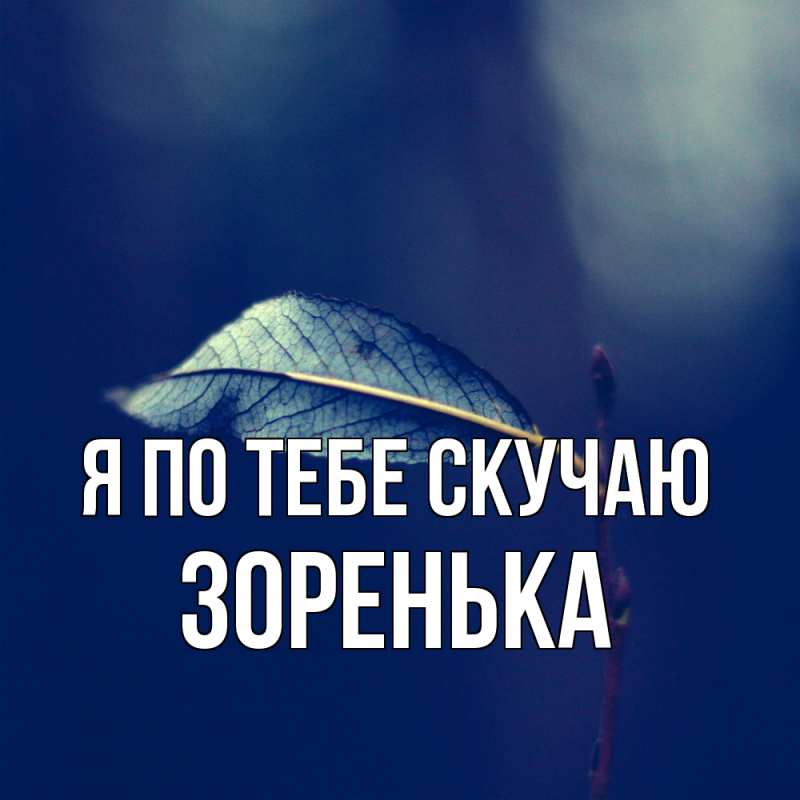 Картинка Я по тебе скучаю, Зоренька