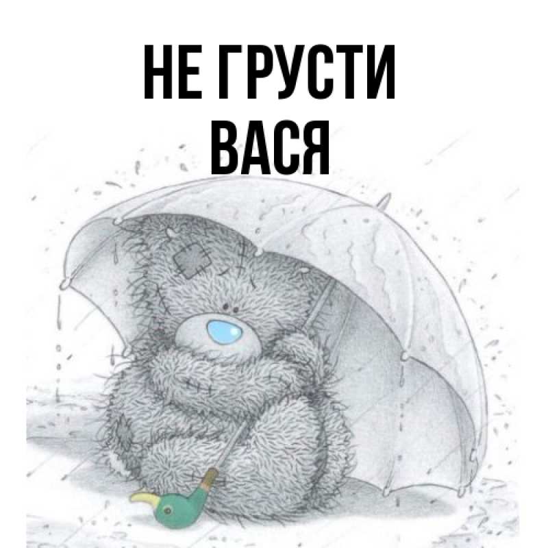 Картинка Не грусти, Вася