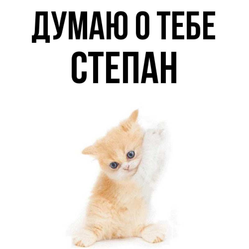 Картинка Думаю о тебе, Степан