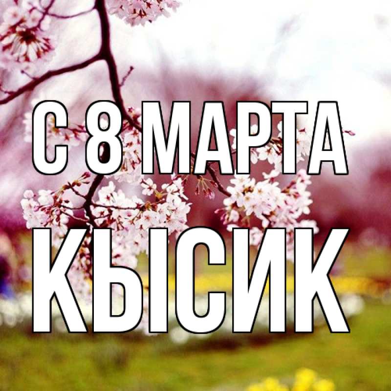 Картинка C 8 МАРТА, Кысик