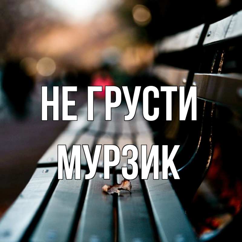 Картинка Не грусти, Мурзик