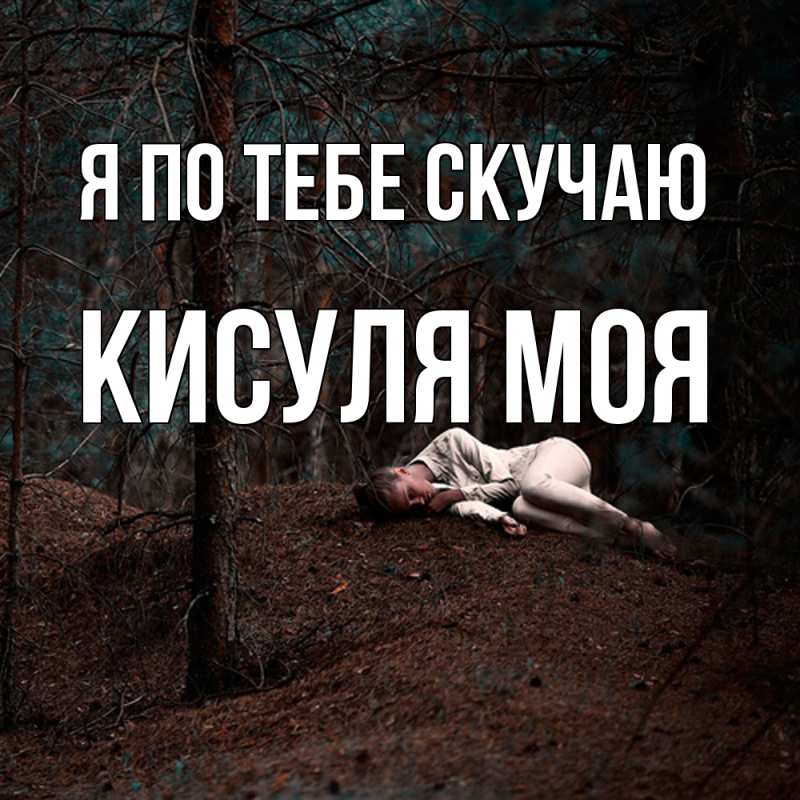 Картинка Я по тебе скучаю, Кисуля моя
