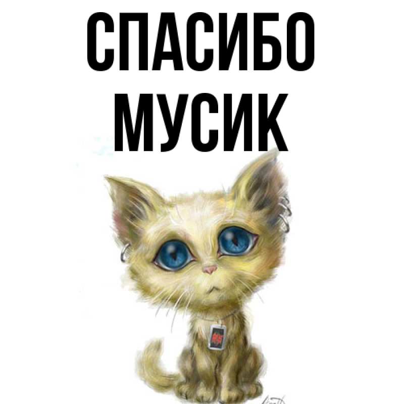 Картинка Спасибо, мусик