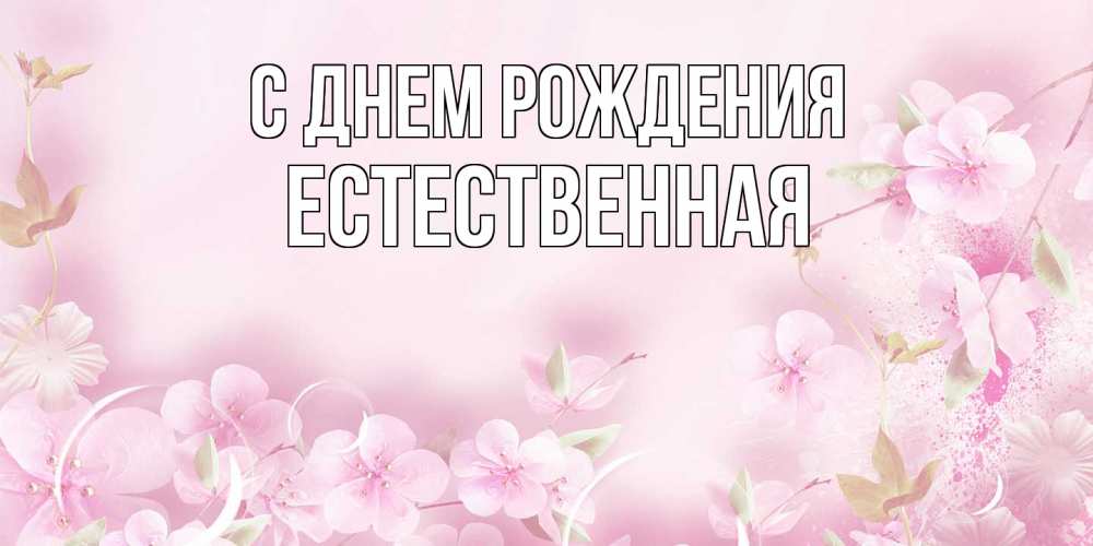 Открытка на каждый день с именем, Естественная С днем рождения нежные цветы Прикольная открытка с пожеланием онлайн скачать бесплатно 