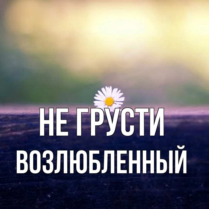 Картинка Не грусти, Возлюбленный