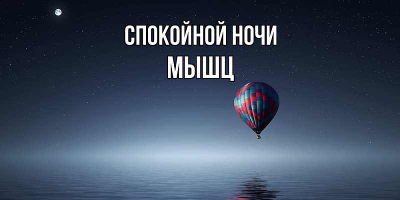 Картинка Спокойной ночи, Мышц