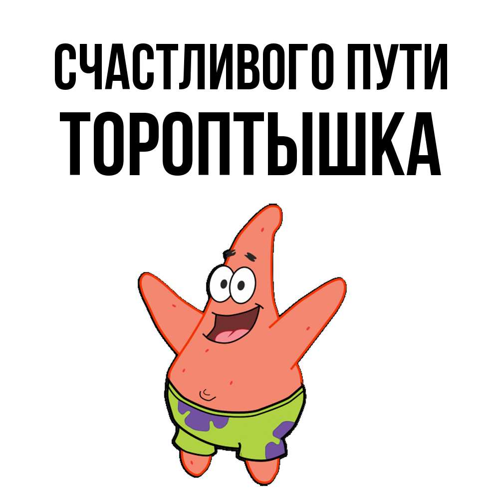 Открытка на каждый день с именем, Тороптышка Счастливого пути желает тебе хорошей дороги Прикольная открытка с пожеланием онлайн скачать бесплатно 