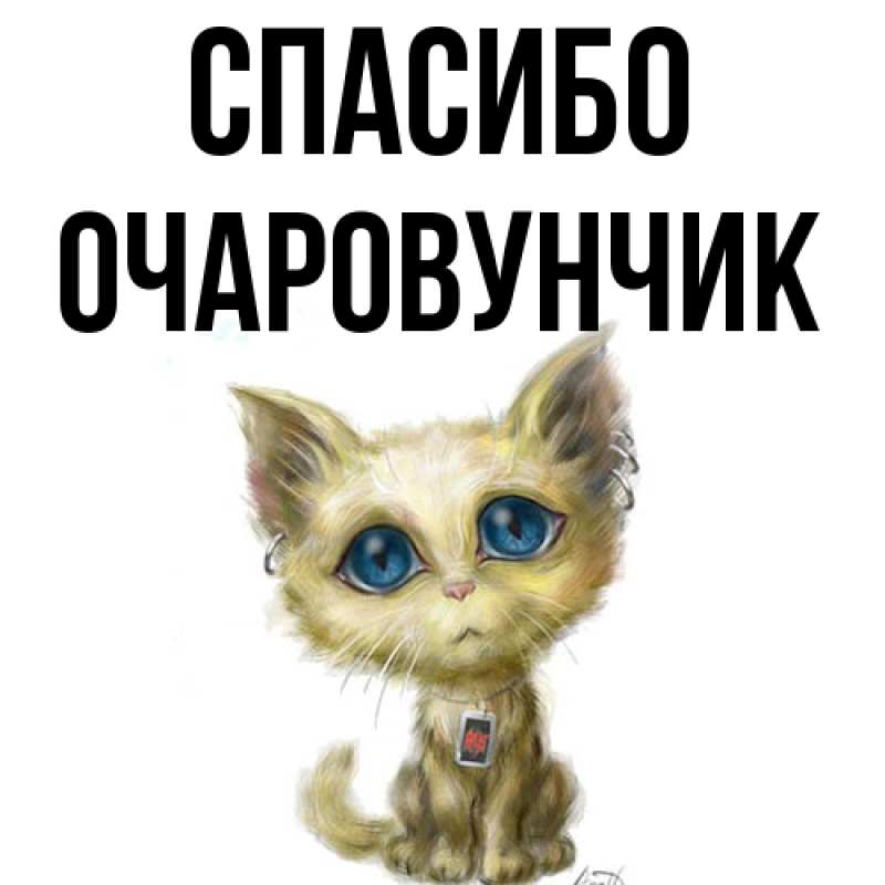 Картинка Спасибо, Очаpовунчик